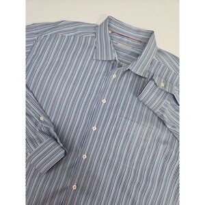 Eton Men's Classic Long Sleeve Striped Dress Shirt Blue‎ 47/18.5